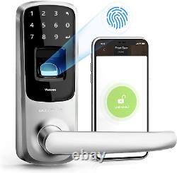 Ul3 Bt 2nd Gen Smart Lock (satin Nickel), 5-in-1 Serrure De Porte D'entrée Sans Clé Avec Bl