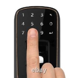Ultraloq Keyless Locksets 7 En Smart Fingerprint Et Touchscreen Bronze Vieilli