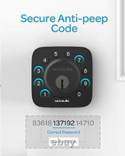 Ultraloq Smart Door Lock U-bolt Noir 5-en-1 Porte D'entrée Sans Clé Avec Blu