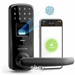 Ultraloq Ul3 Bt 2nd Gen Smart Lock Noir 5-en-1 Porte D'entrée Sans Clé Avec