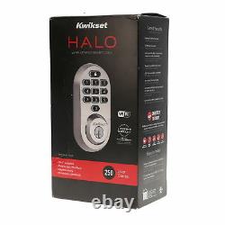 Used Kwikset 99380-001 Halo Wi-fi Keyless Entry Smart Lock In Satin Nickel