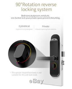 Verrou De Porte Intelligent D'empreinte Digitale Pineworld Keyless Touchscreen, Cool Black Left