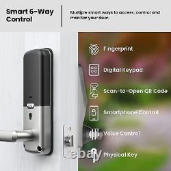 Verrou de porte intelligent Lockly Secure Pro Wi-Fi sans clé avec clavier PIN Genie