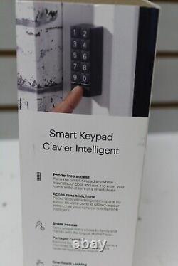 Verrou intelligent Wi-Fi pour la maison August AUG-SL05-KY1-G05 + clavier intelligent, noir mat NOUVEAU