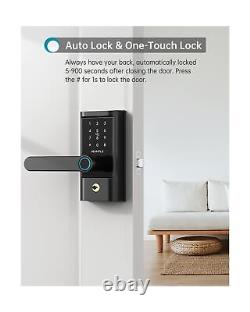 Verrouillage De Porte D'entrée Sans Clé, Serrure D'empreintes Digitales Heantle Smart Lock Avec Levier