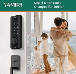 Verrouillage de porte à empreinte digitale Yamiry, serrure intelligente, serrures intelligentes pour la porte d'entrée, sans clé