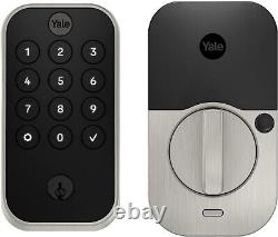 Verrouillage intelligent Yale Security Assure Lock 2 WiFi avec clavier et clé de secours en nickel satiné