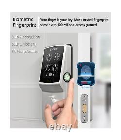 Verrouillage sécurisé Lockly Pro Deadbolt, serrure intelligente Wi-Fi, serrure de porte sans clé, intelligente