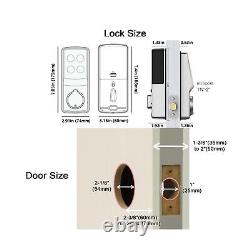 Verrouillage sécurisé Lockly Pro Deadbolt, serrure intelligente Wi-Fi, serrure de porte sans clé, intelligente