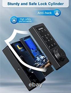 Wi-fi Et Bluetooth Smart Lock Verrouillage De Porte Sans Clé Avec Claviers À Écran Tactile