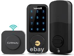 Wi-fi Smart Deadbolt Lock Avec Clavier Écran Tactile, Entrée Sans Clé Bluetooth Hornb