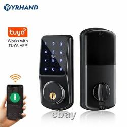 Wifi Keyless Keypad Télécommande Electronic Digital Smart Door Serrure Tuya App