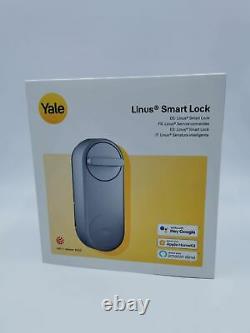 Yale 05/10120/si Linus Smart Lock Silver Keyless Et Serrure De Porte Sécurisée