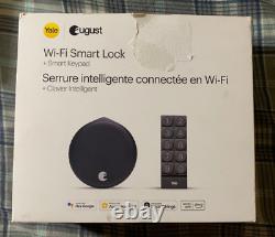 Yale August Wi-fi Smart Lock + Smart Keypad Matte Noir Nob