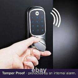 Yale Keyless Connected Prêt Smart Door Lock Touch Écran Clavier Sans Fil Argent