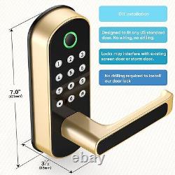 hout Key Pad Entry - Serrure de porte intelligente sans clé avec lecteur d'empreintes digitales Sifely Digital Electronic Lock